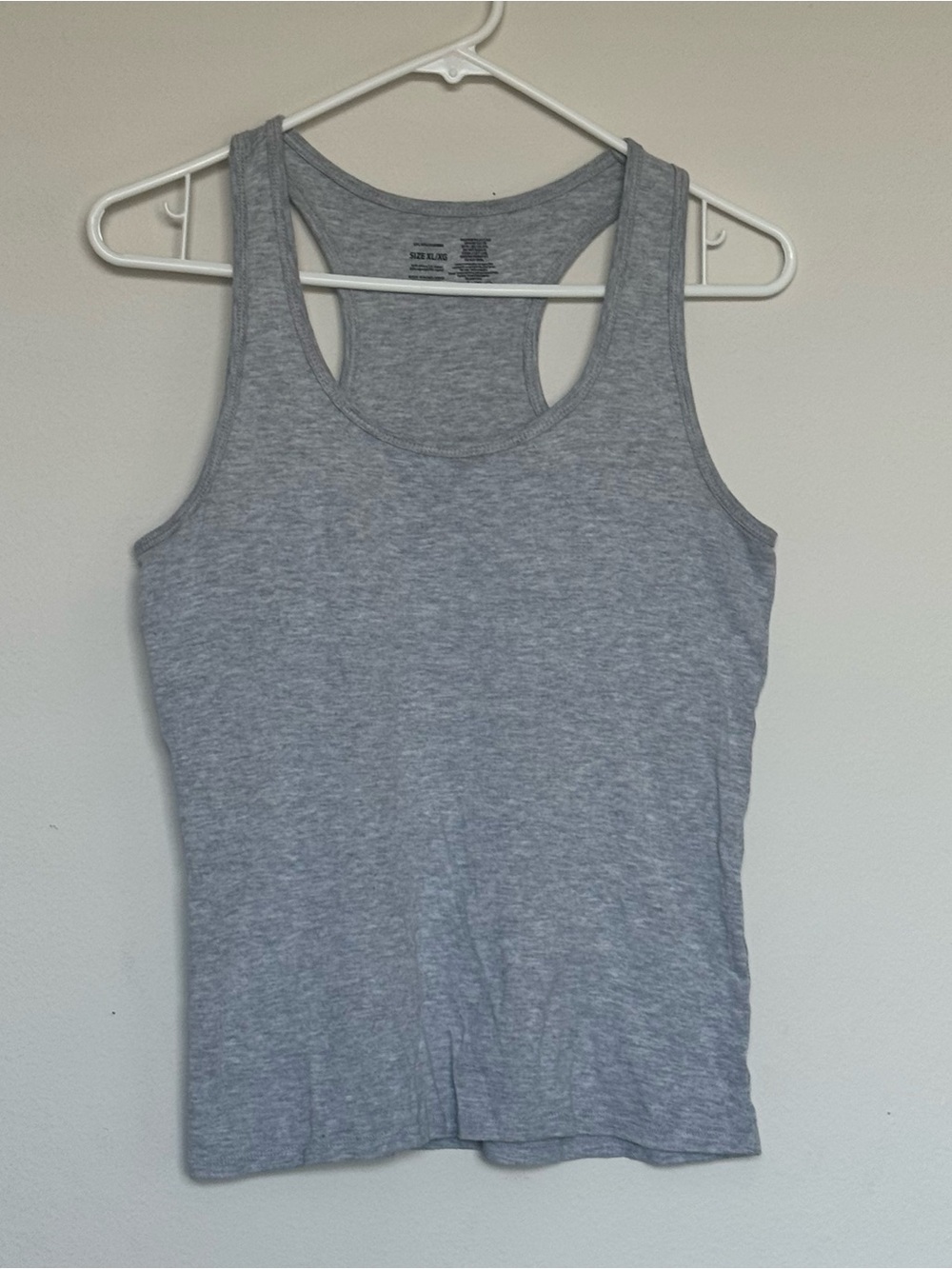 Girl’s Old Navy Light Gray Racerback Tank Top Size XL
